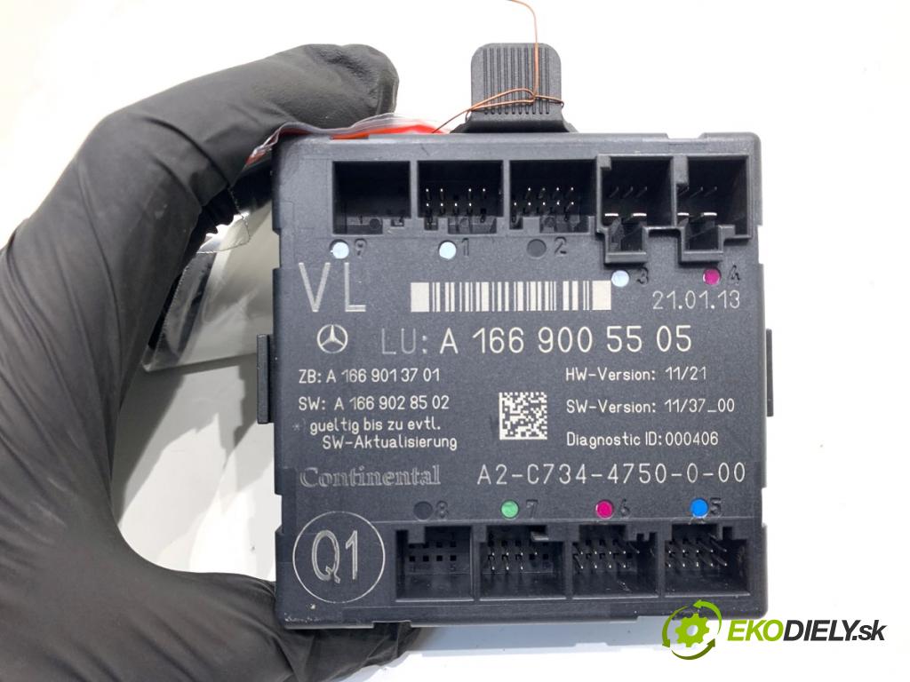 MERCEDES-BENZ W166 SUV 2013 190 kW ML 350 BlueTEC 4-matic (166.024) 2987 Modul Dvere predný ľavy A1669005505