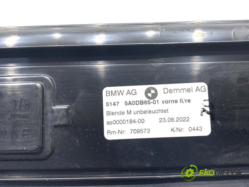 BMW G30 sedan 2022 140 kW 520 d xDrive 1995 gumy pedálu lišty PROGOWE 5A0DB65 9447022