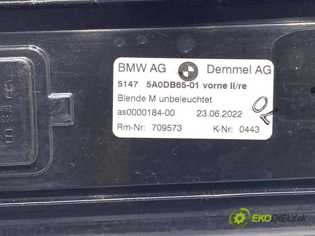 BMW G30 sedan 2022 140 kW 520 d xDrive 1995 gumy pedálu lišty PROGOWE 5A0DB65 9447022