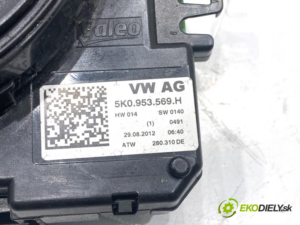 SEAT ALHAMBRA II nadwozie wielkoprzestrzenne (MPV) 2012 125 kW 2.0 TDI 1968 Krúžok, slimák airbag 5K0953569H (Airbag)