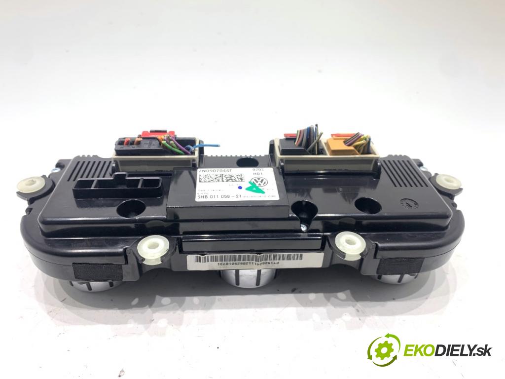 SEAT ALHAMBRA II nadwozie wielkoprzestrzenne (MPV) 2012 125 kW 2.0 TDI 1968 Panel ovládania kúrenia 7N0907044F (Prepínacie páčky pod volantom)