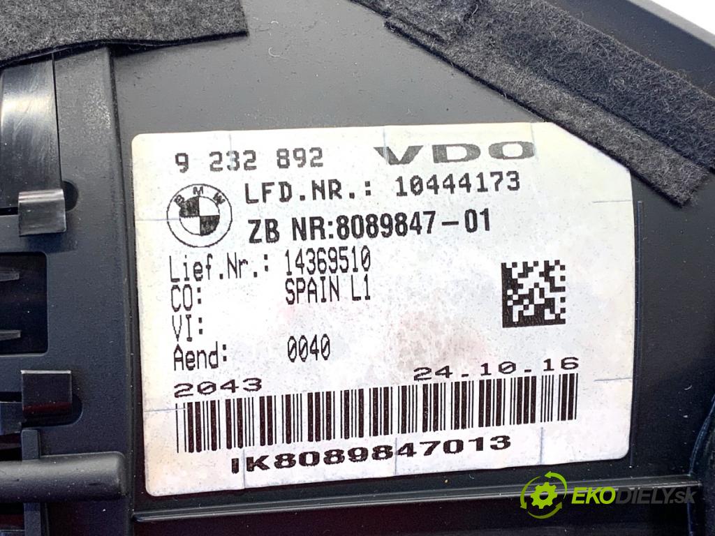 BMW F22 coupe 2017 272 kW M2 2979 Prístrojovka 9232892 (Prístrojová doska)