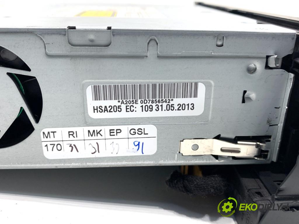 AUDI A4 B8 Kombi 2013 130 kW 2.0 TDI quattro 1968 RADIO 8R1035666F (Audio zařízení)