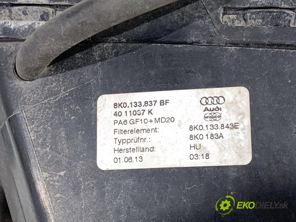 AUDI A4 B8 Kombi 2013 130 kW 2.0 TDI quattro 1968 obal filtra vzduchu 8K0133835BM (Kryt vzduchového filtru)