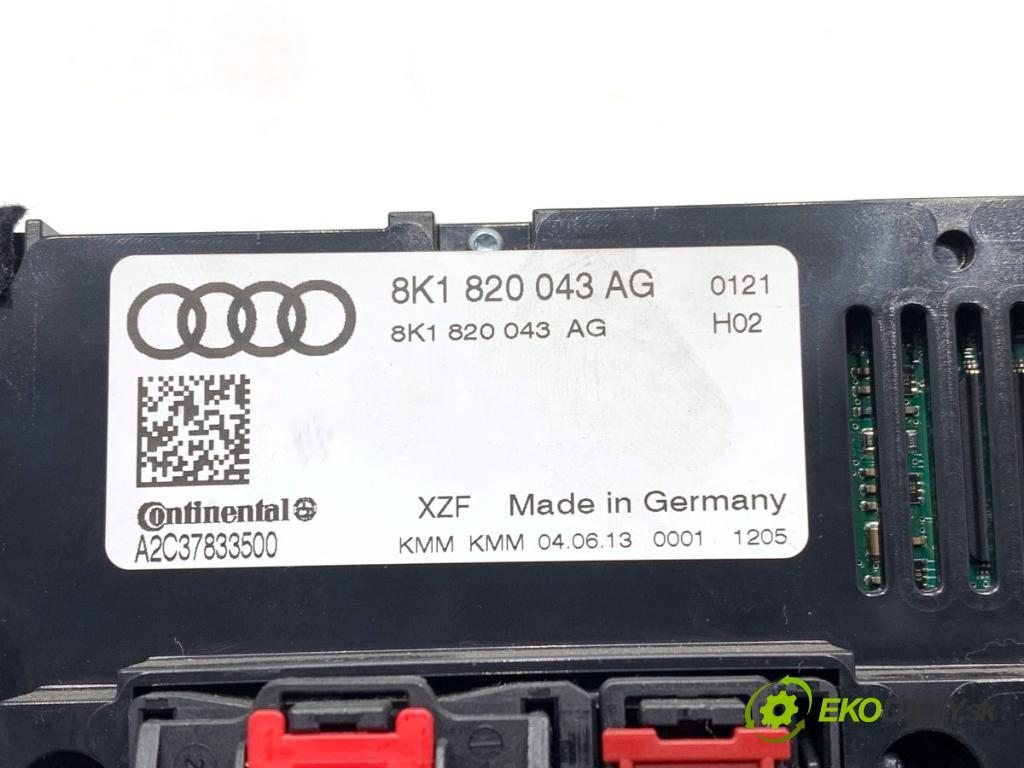 AUDI A4 B8 Kombi 2013 130 kW 2.0 TDI quattro 1968 Panel ovládaní topení 8K1820043AG (Páčky pod volantem)