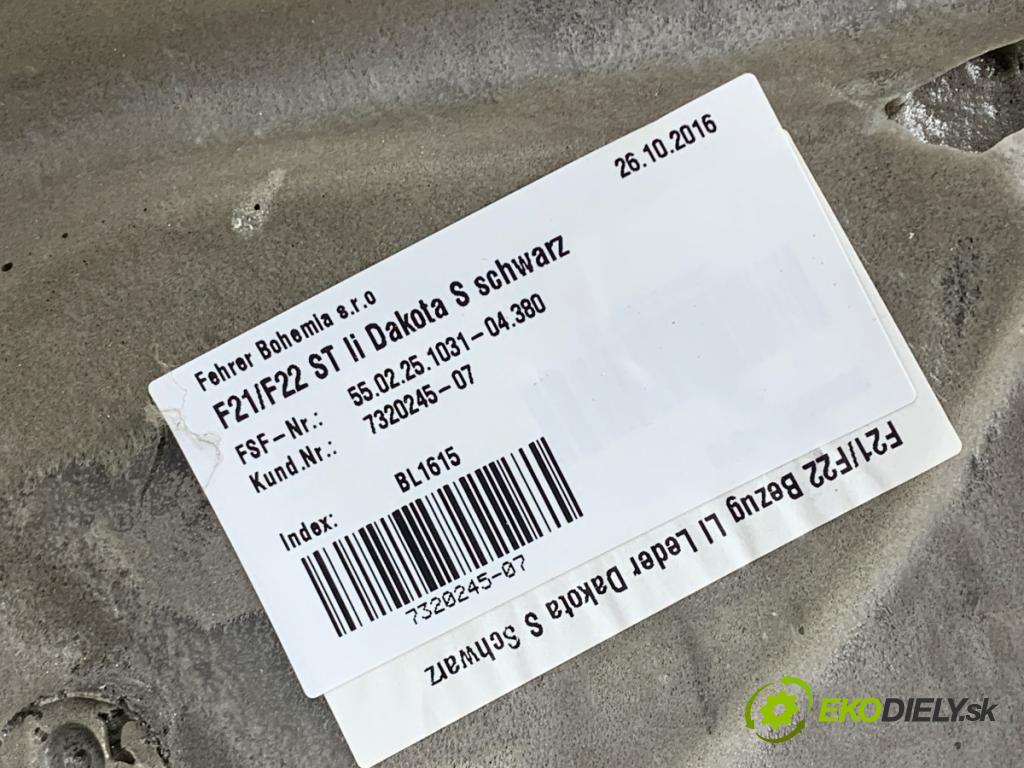 BMW F22 coupe 2017 272 kW M2 2979 sedadlo druhý VLÁDA: