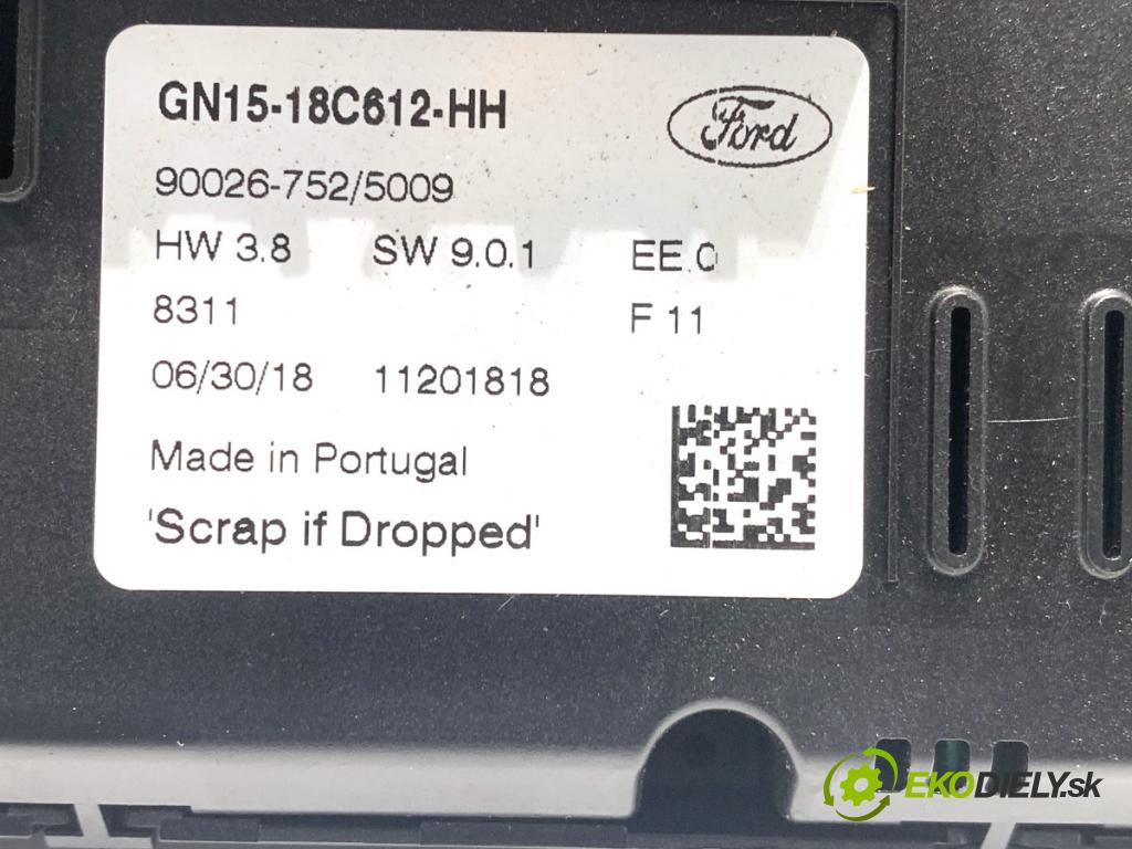 FORD ECOSPORT SUV 2018 103 kW 1.0 EcoBoost 998 Panel ovládania kúrenia GN15-18C612-HH (Prepínacie páčky pod volantom)