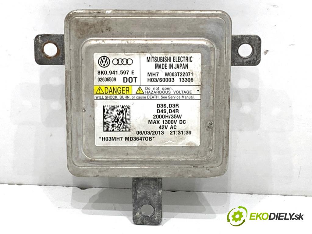 AUDI A4 B8 Kombi 2013 130 kW 2.0 TDI quattro 1968 měnič XENON 8K0941597E (Řídící jednotka xenonu)