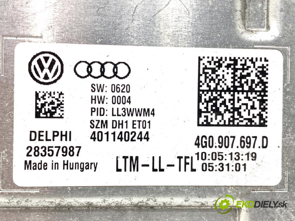 AUDI A4 B8 Kombi 2013 130 kW 2.0 TDI quattro 1968 Menič XENON 4G0907697D (Riadiaca jednotka xenónu)