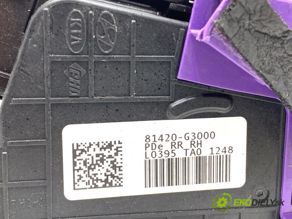 HYUNDAI i30  2024 71 kW 1.5 DPI   (1498 ccm / 71 kW / 97 KM) 1498 zámok Dvere pravy zad 81420-G3000