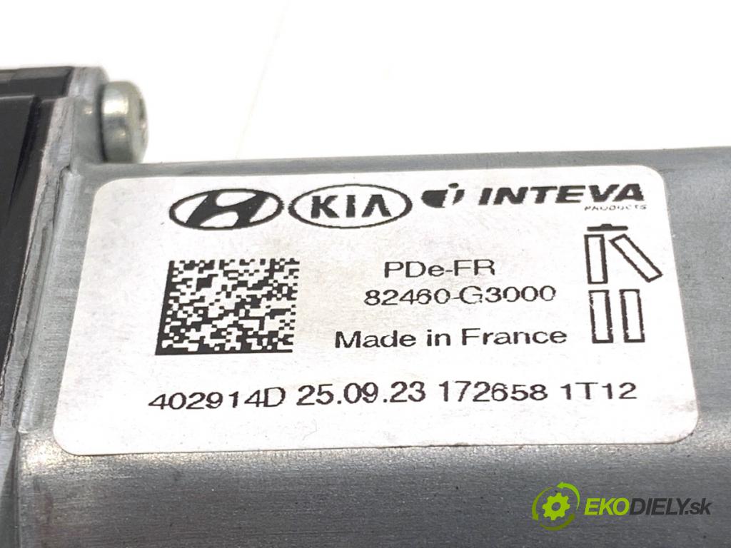 HYUNDAI i30  2024 71 kW 1.5 DPI   (1498 ccm / 71 kW / 97 KM) 1498 Motor sťahovania okna pravy predný 82460-G3000