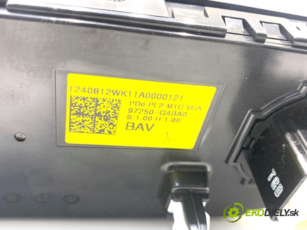 HYUNDAI i30  2024 71 kW 1.5 DPI   (1498 ccm / 71 kW / 97 KM) 1498 Panel ovládania kúrenia 97250-G4BA0 (Prepínacie páčky pod volantom)
