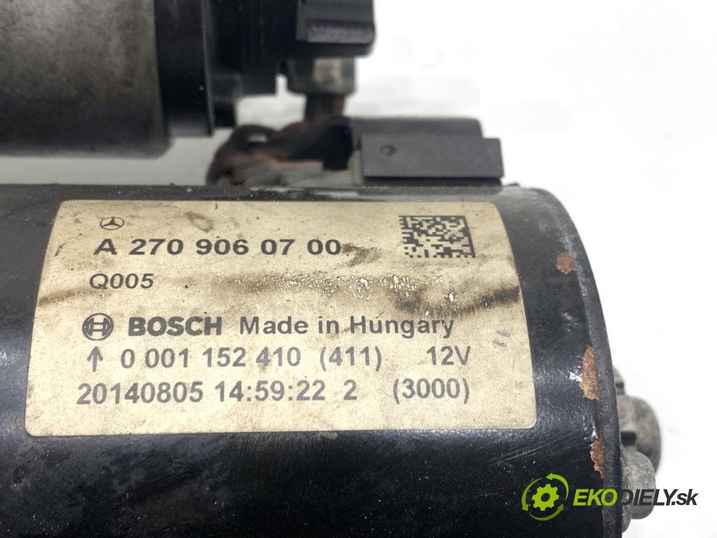 MERCEDES-BENZ CLA coupe coupe 2014 155 kW CLA 250 4-matic (117.346) 1991 startér A2709060700 (Startér)