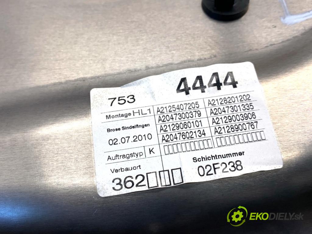 MERCEDES-BENZ S212 Kombi 2010 170 kW E 350 CDI 4-matic (212.289) 2987 mechanismus okna levý zadní část A2125407205