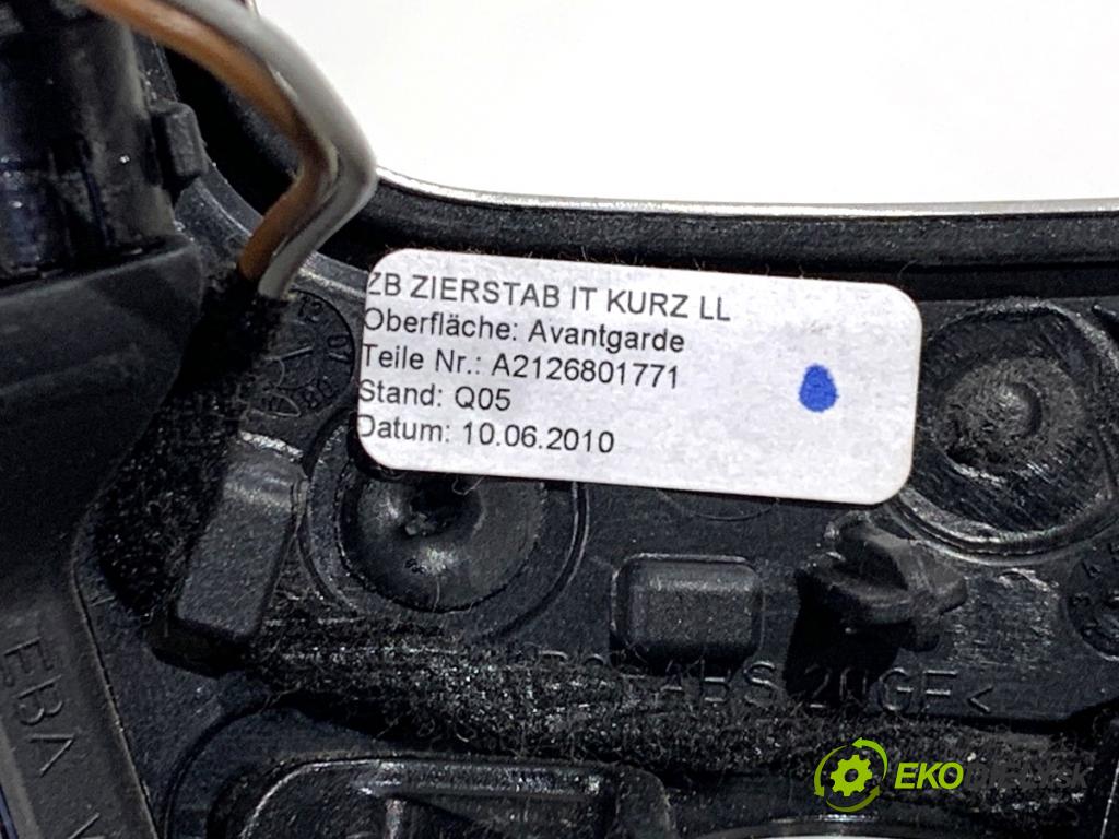 MERCEDES-BENZ S212 Kombi 2010 170 kW E 350 CDI 4-matic (212.289) 2987 lišty kryt A2126802071 A2128300154 (Lišta)