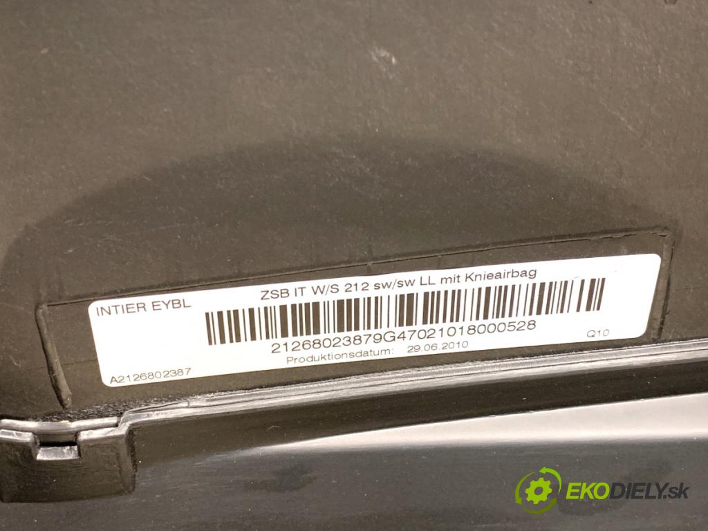 MERCEDES-BENZ S212 Kombi 2010 170 kW E 350 CDI 4-matic (212.289) 2987 Palubná doska 2126802387 2128603002 (Palubná doska)