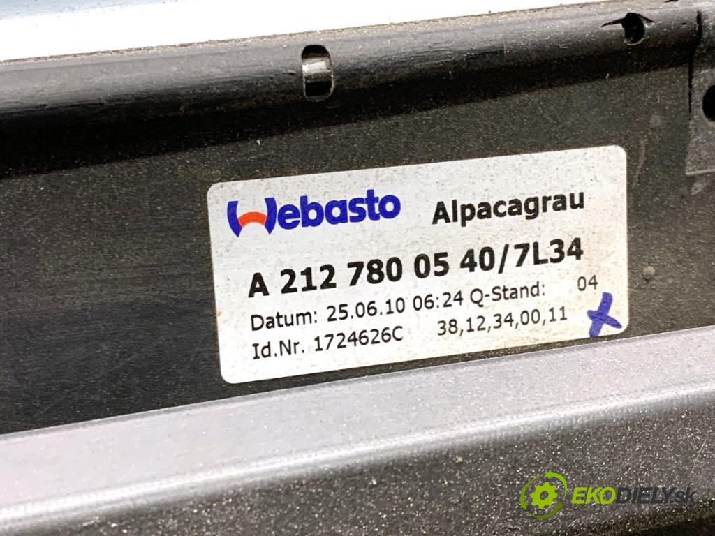 MERCEDES-BENZ S212 Kombi 2010 170 kW E 350 CDI 4-matic (212.289) 2987 střešní okno A2127800540 (Sklo karoserie)