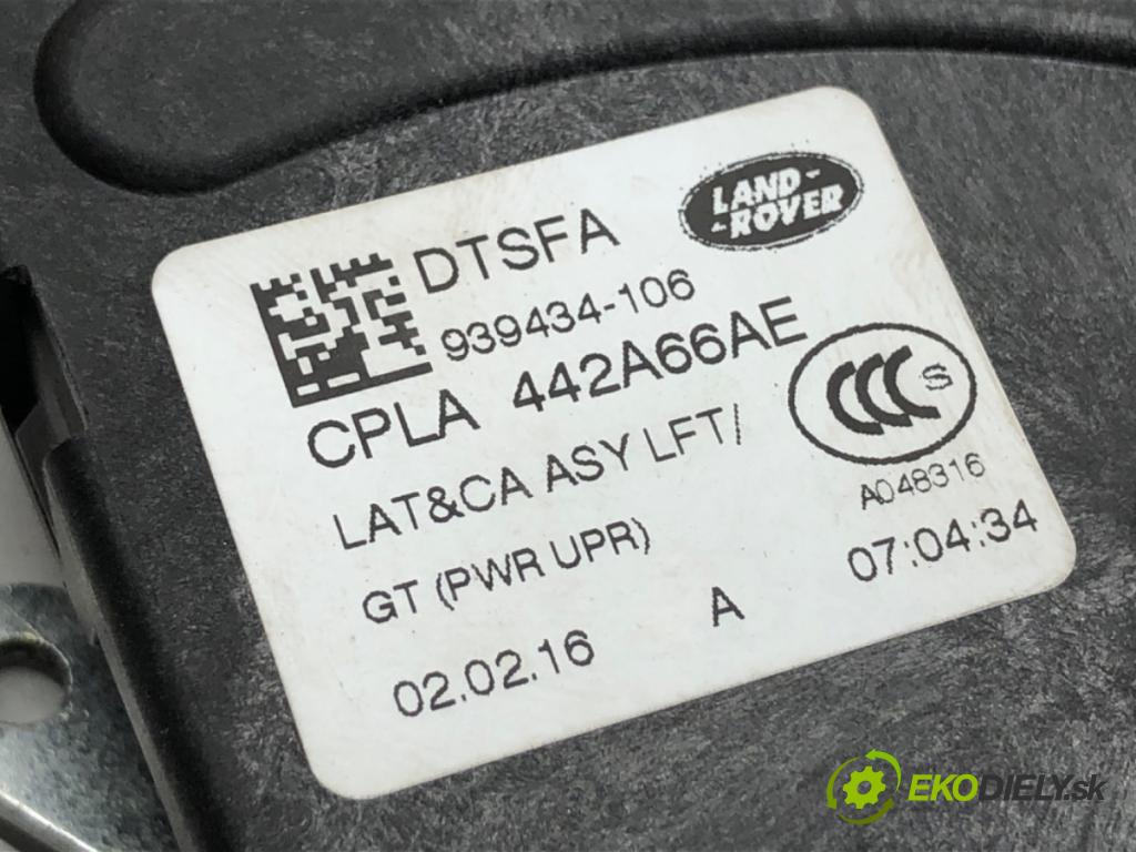 JAGUAR F-PACE SUV 2016 120 kW 2.0 TD4 1999 zámok dverí zad CPLA442A66AE