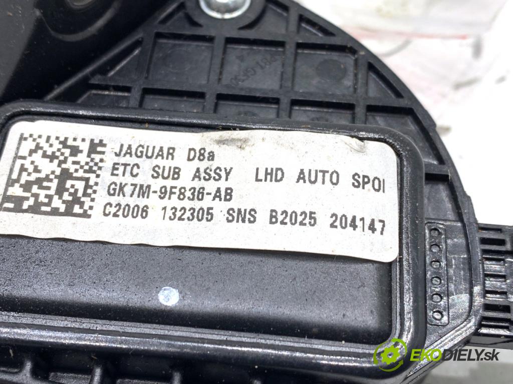 JAGUAR E-PACE SUV 2020 132 kW 2.0 D180 AWD 1999 Potenciometer plynu GK7M-9F836-AB (Potenciometer plynového pedálu)