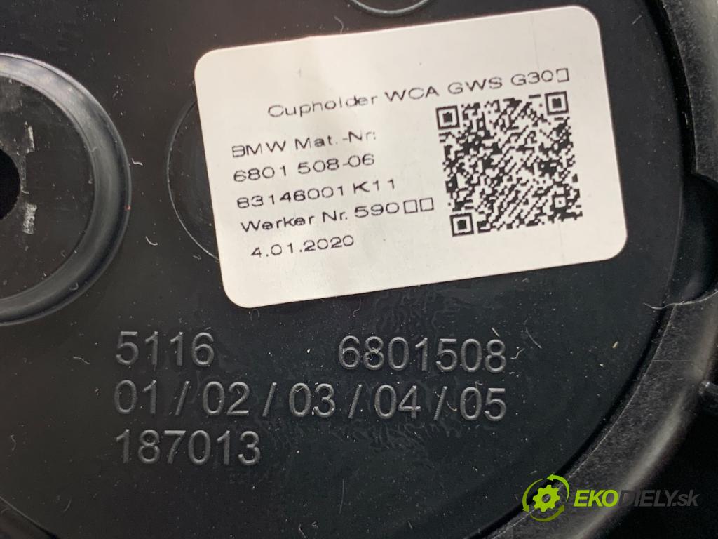 BMW G31 Kombi 2020 140 kW 520 d 1995 Držiak na nápoje 6801508 (Držiak (úchyt) na nápoje)