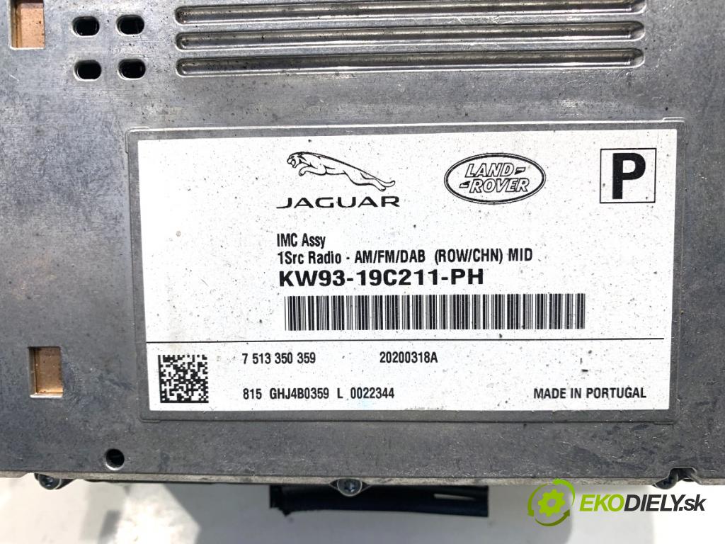 JAGUAR E-PACE SUV 2020 132 kW 2.0 D180 AWD 1999 RADIO Navigácia KW93-19C211-PH (Audio zariadenie)