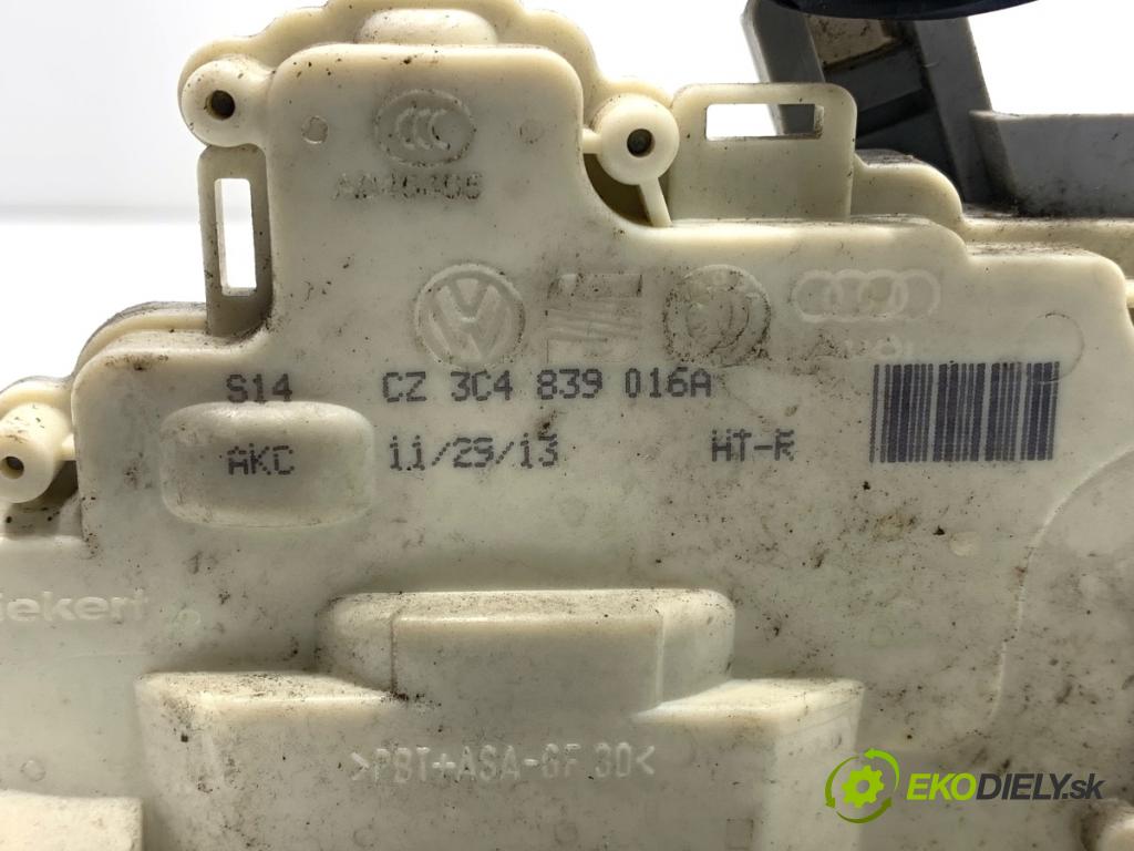 VW PASSAT B7 sedan 2013 103 kW 2.0 TDI 1968 zámok Dvere pravy zad 3C4839016A