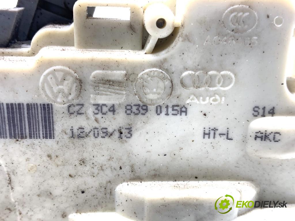 VW PASSAT B7 sedan 2013 103 kW 2.0 TDI 1968 zámok Dvere ľavy zad 3C4839015A