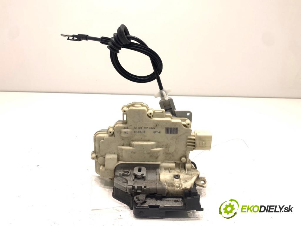 VW PASSAT B7 sedan 2013 103 kW 2.0 TDI 1968 zámok Dvere pravy predný 3C1837016A