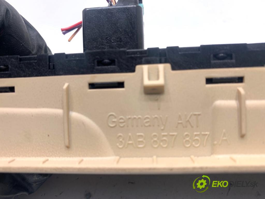 VW PASSAT B7 sedan 2013 103 kW 2.0 TDI 1968 přepínač oken 3AB857857A (Páčky pod volantem)