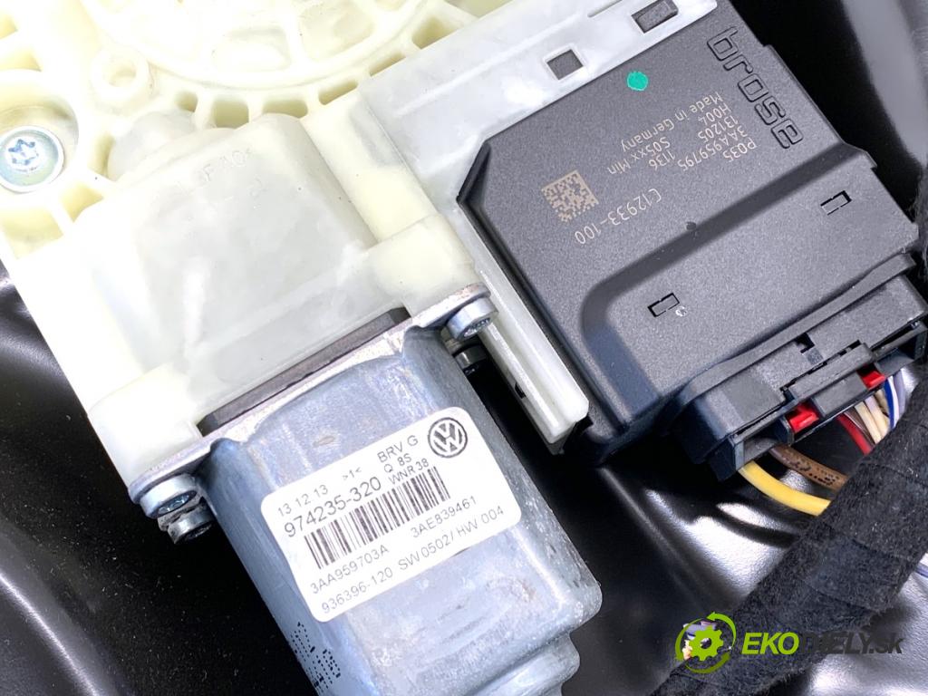VW PASSAT B7 sedan 2013 103 kW 2.0 TDI 1968 mechanismus okna levý zadní část
