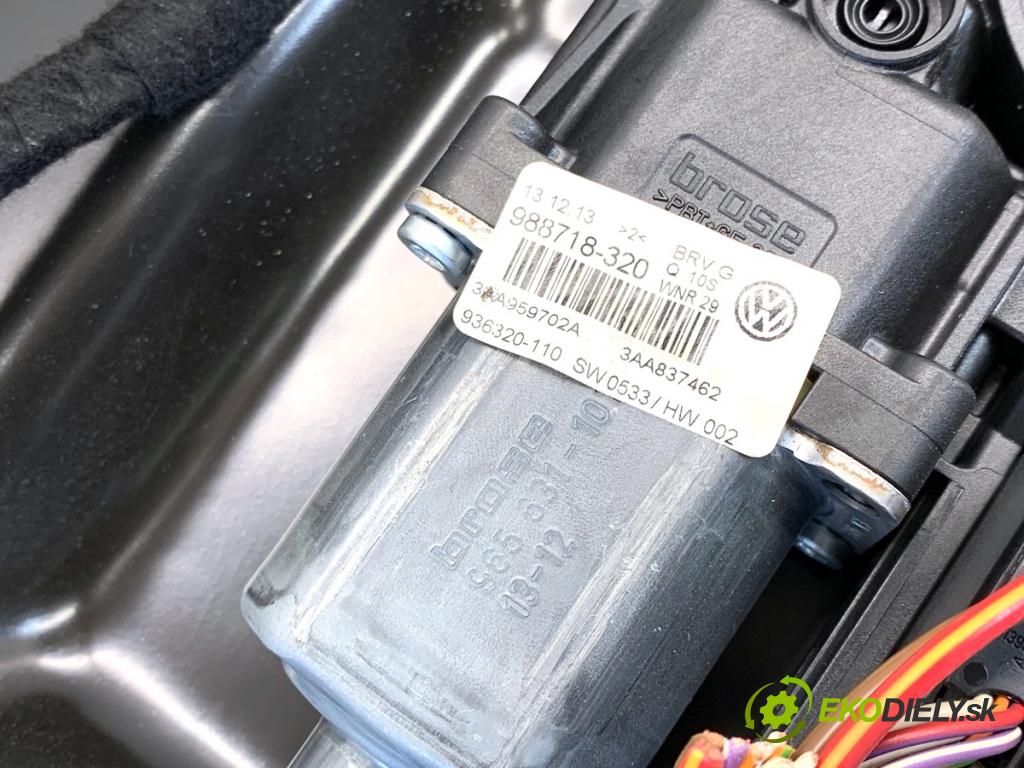 VW PASSAT B7 sedan 2013 103 kW 2.0 TDI 1968 mechanismus okna pravý přední část 3AA959702A