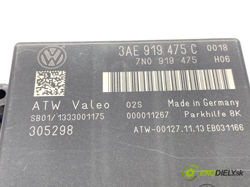 VW PASSAT B7 sedan 2013 103 kW 2.0 TDI 1968 Modul PDC 3AE919475C (Riadiaca jednotka ostatné)