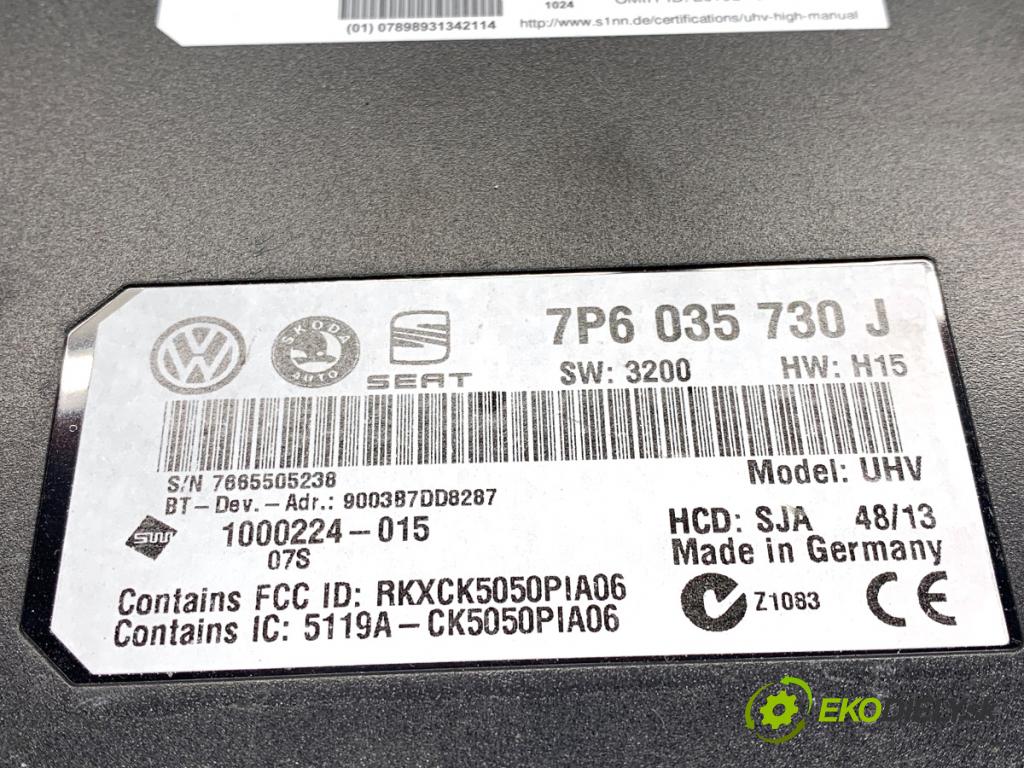VW PASSAT B7 sedan 2013 103 kW 2.0 TDI 1968 Modul BLUETOOTH 7P6035730J (Riadiaca jednotka ostatné)