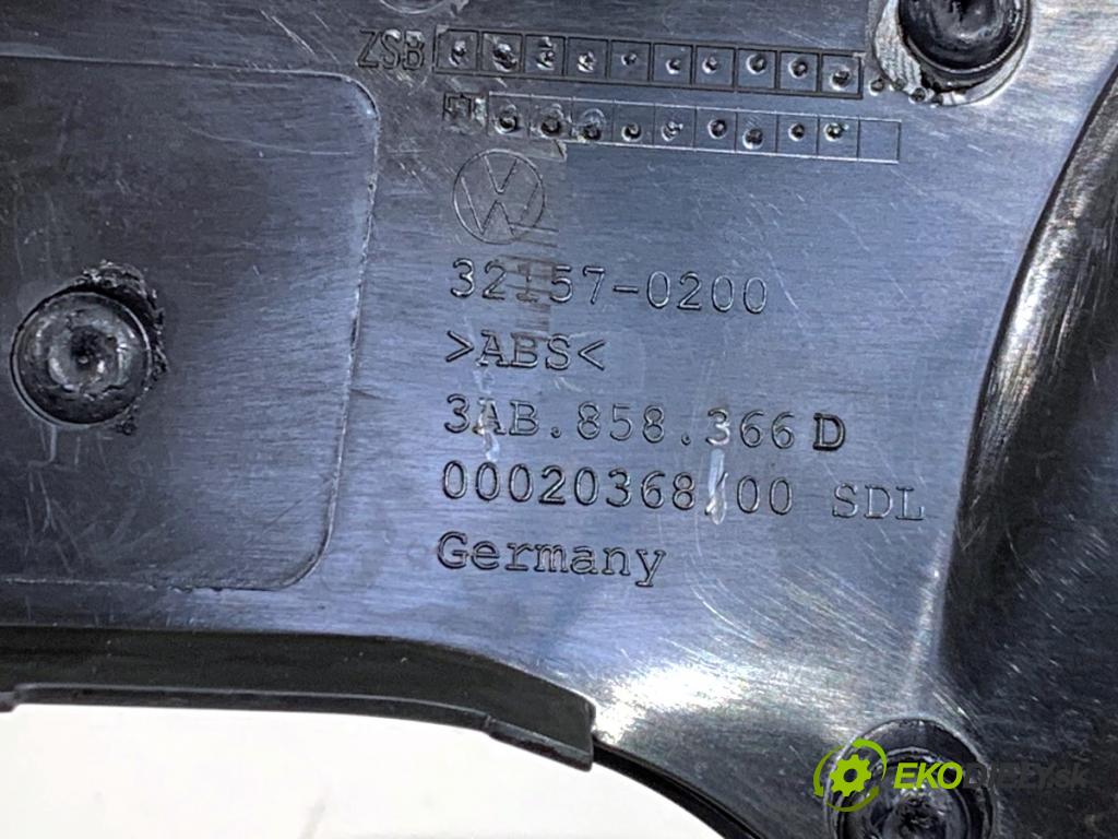VW PASSAT B7 sedan 2013 103 kW 2.0 TDI 1968 lišty kryt 3AB858366D 3AB857212D (Lišta)