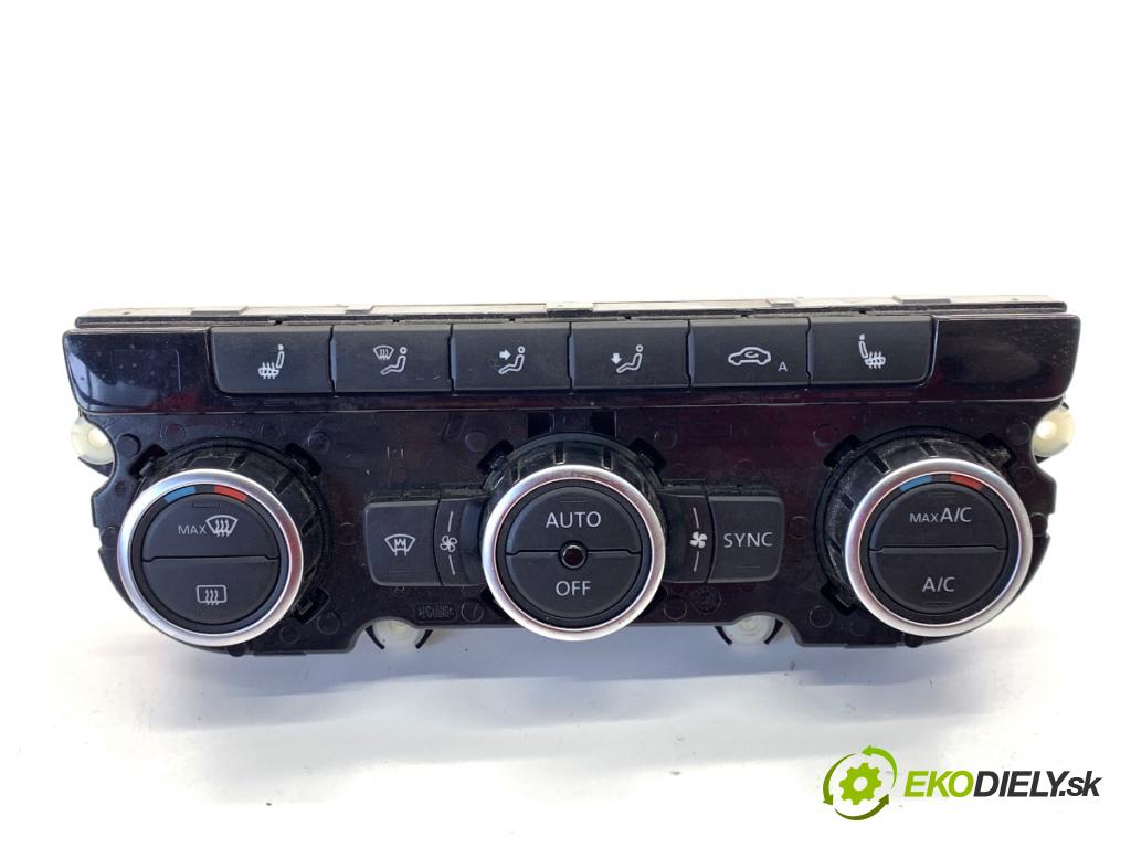 VW PASSAT B7 sedan 2013 103 kW 2.0 TDI 1968 Panel ovládania kúrenia 3AA907044BT (Prepínacie páčky pod volantom)