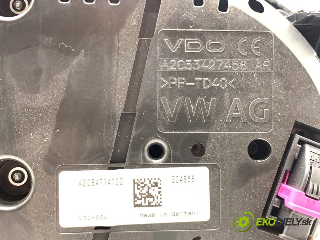 VW GOLF VII Kombi 2015 110 kW 2.0 TDI 1968 Prístrojovka 5G1920741A (Prístrojová doska)