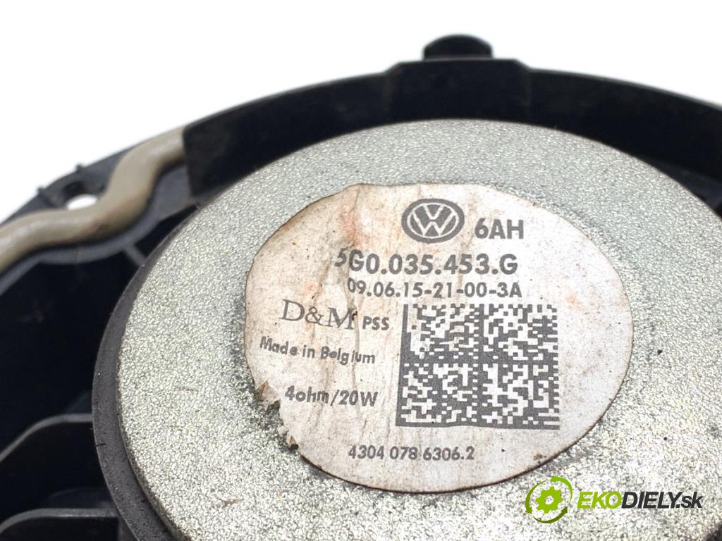 VW GOLF VII Kombi 2015 110 kW 2.0 TDI 1968 reproduktor dveře zadní část pravý 5G0035453G