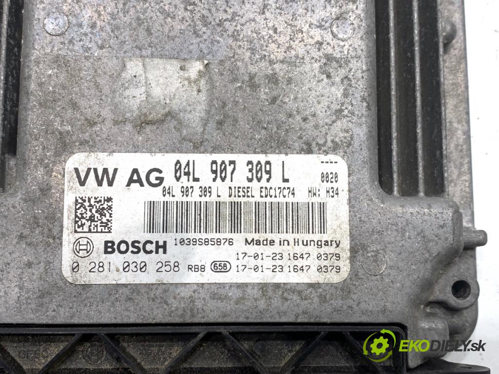 AUDI A5 F5 coupe 2017 140 kW 2.0 TDI 1968 riadiaca jednotka Motor 04L907309L (Riadiaca jednotka)