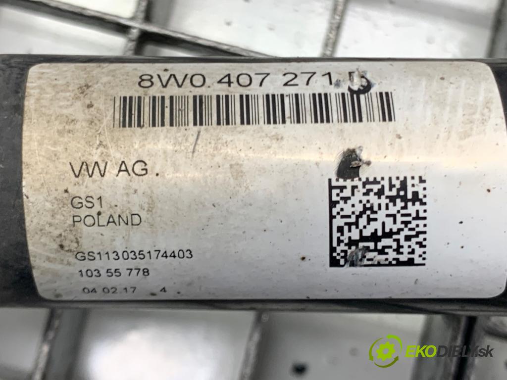 AUDI A5 F5 coupe 2017 140 kW 2.0 TDI 1968 poloos pravý přední část 8W0407271D