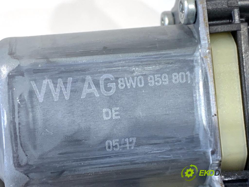 AUDI A5 F5 coupe 2017 140 kW 2.0 TDI 1968 Mechanizmus okna pravy predný 8W8837462 8W0959801