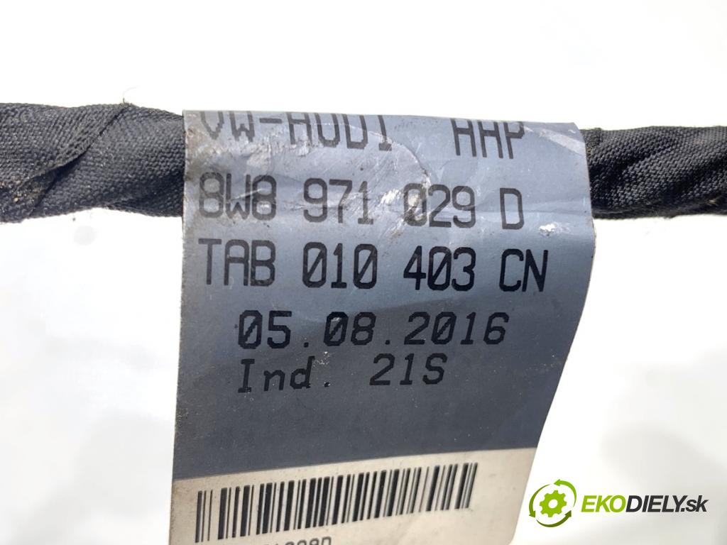 AUDI A5 F5 coupe 2017 140 kW 2.0 TDI 1968 káblovačka dveře přední část levý 8W8971029D