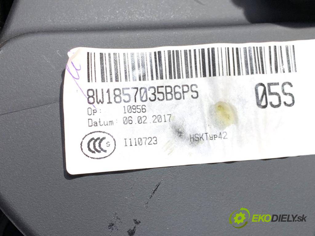 AUDI A5 F5 coupe 2017 140 kW 2.0 TDI 1968 Priehradka, kastlík spolujazdca 8W1857035B (Priehradka (kastlík))