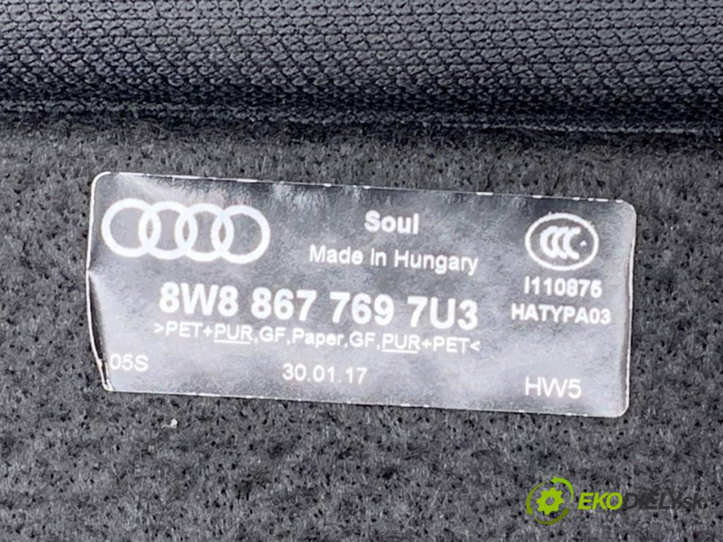 AUDI A5 F5 coupe 2017 140 kW 2.0 TDI 1968 pláto zadní část 8W8867769