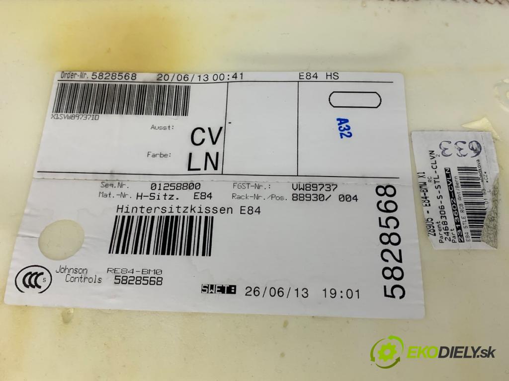 BMW E84 SUV 2013 85 kW sDrive 16 d 1995 sedadlo druhý VLÁDA: