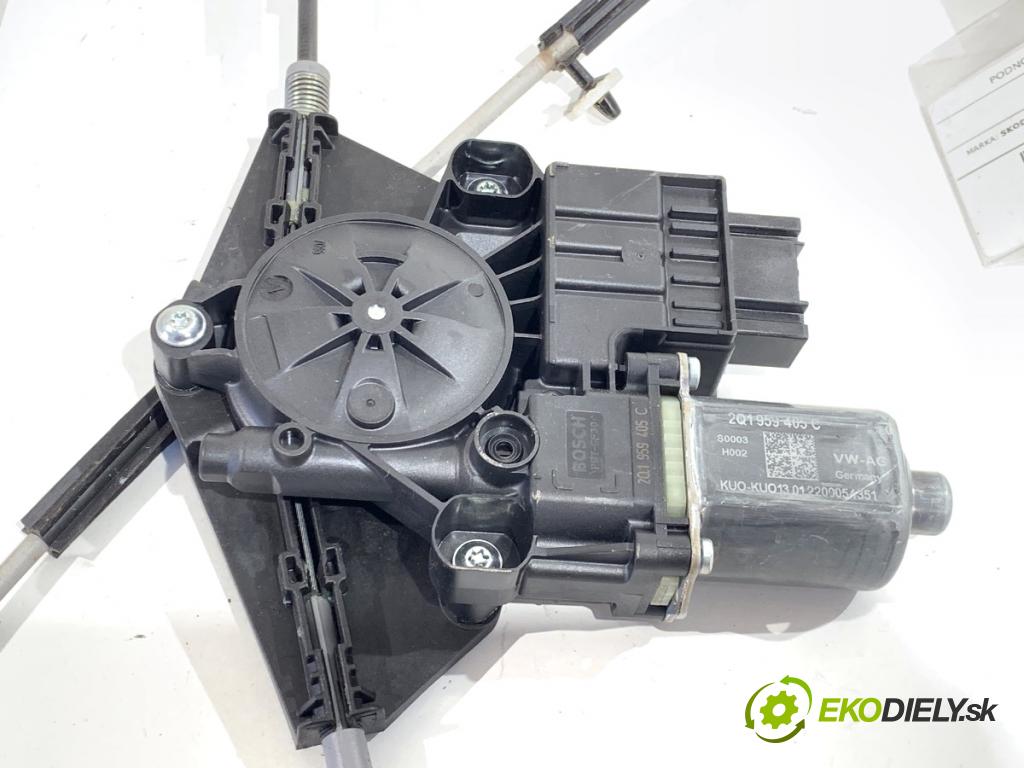 SKODA SCALA liftback 2022 110 kW 1.5 TSI 1495 mechanismus okna levý přední část 2Q1959405C