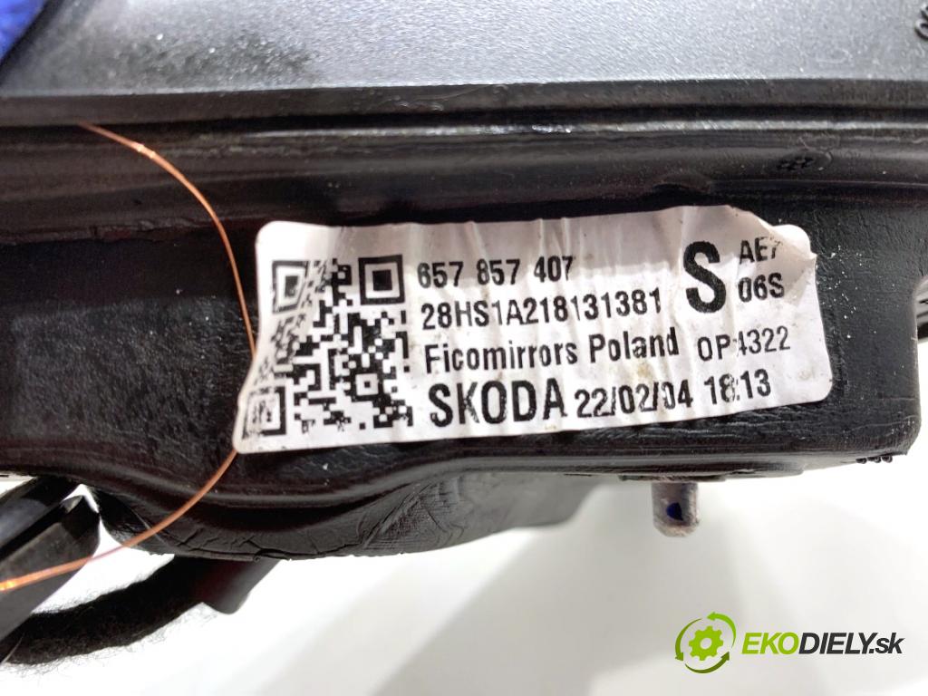 SKODA SCALA liftback 2022 110 kW 1.5 TSI 1495 Spätné zrkadlo ľavy