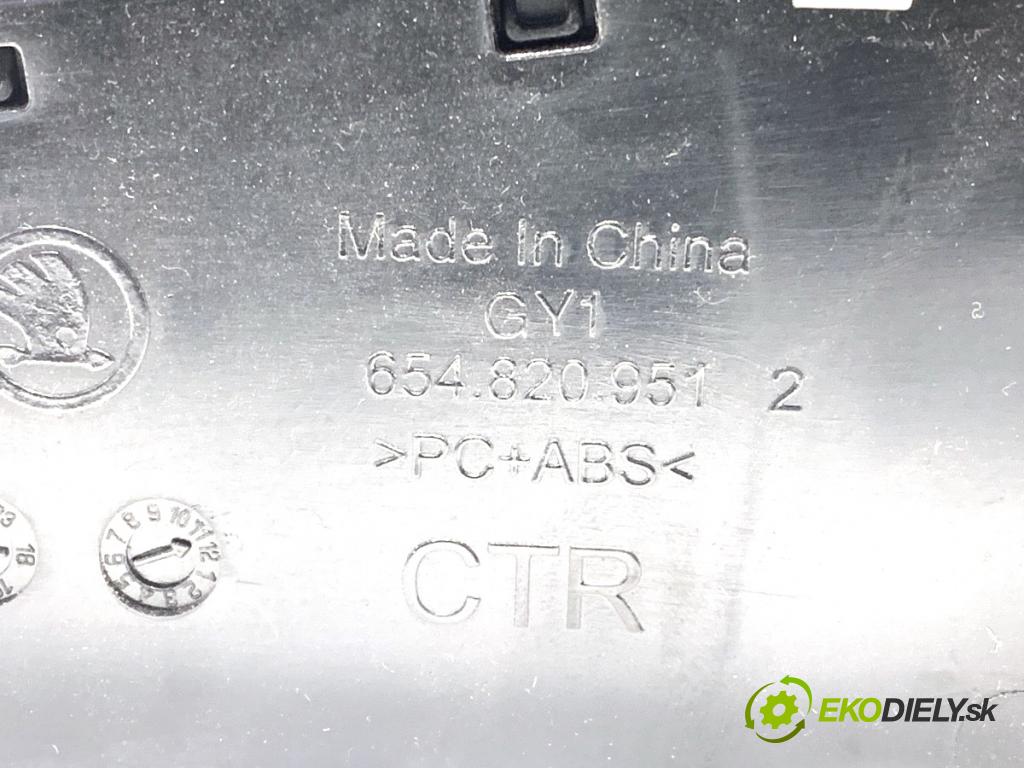 SKODA SCALA liftback 2022 110 kW 1.5 TSI 1495 mří topení přední část střední 654820951D