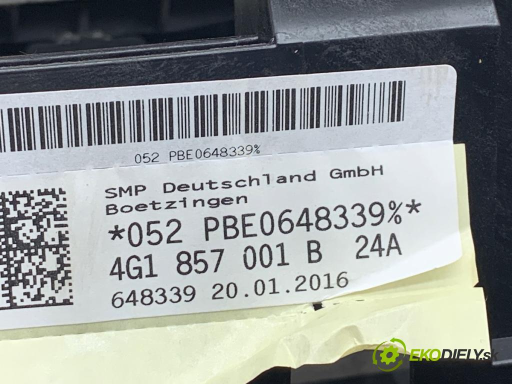 AUDI A6 C7 Kombi 2016 200 kW 3.0 TDI quattro 2967 Palubná doska VANKÚŠ: spolujazdca 4G1857001B