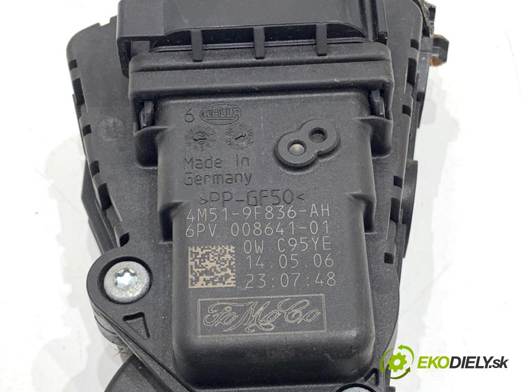 VOLVO V50 Kombi 2006 80 kW 1.6 D 1560 Potenciometer plynu 4M51-9F836-AH (Potenciometer plynového pedálu)
