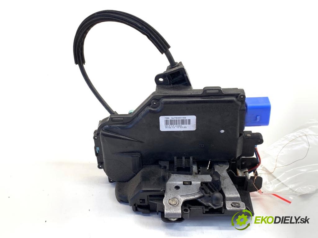 SKODA ROOMSTER nadwozie wielkoprzestrzenne (MPV) 2012 63 kW 1.4 1390 zámok Dvere pravy zad 5J7839016B